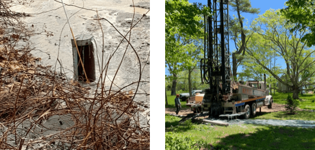 Hydrofracturing equipment used by Reilly Well Drilling Inc in Bristol Maine